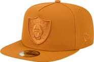 New Era Men's New Era Brown Las Vegas Raiders Color Pack A-Frame 59FIFTY Fitted Hat