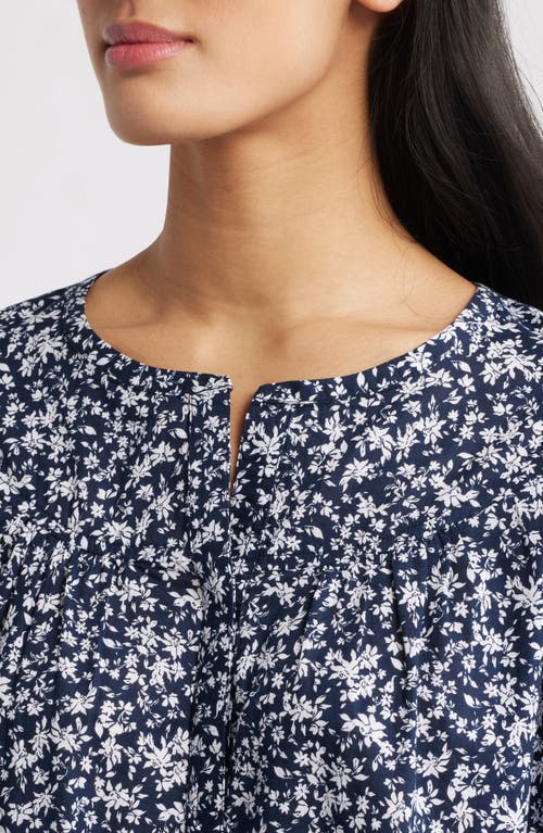 Caslon ® Pintuck Pleat Top In Blue