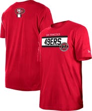 New Era Men's New Era Scarlet San Francisco 49ers 3rd Down High Density Print T-Shirt