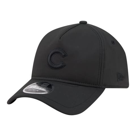 Men's New Era  Black Chicago Cubs Injection Apex 9FORTY Adjustable Hat