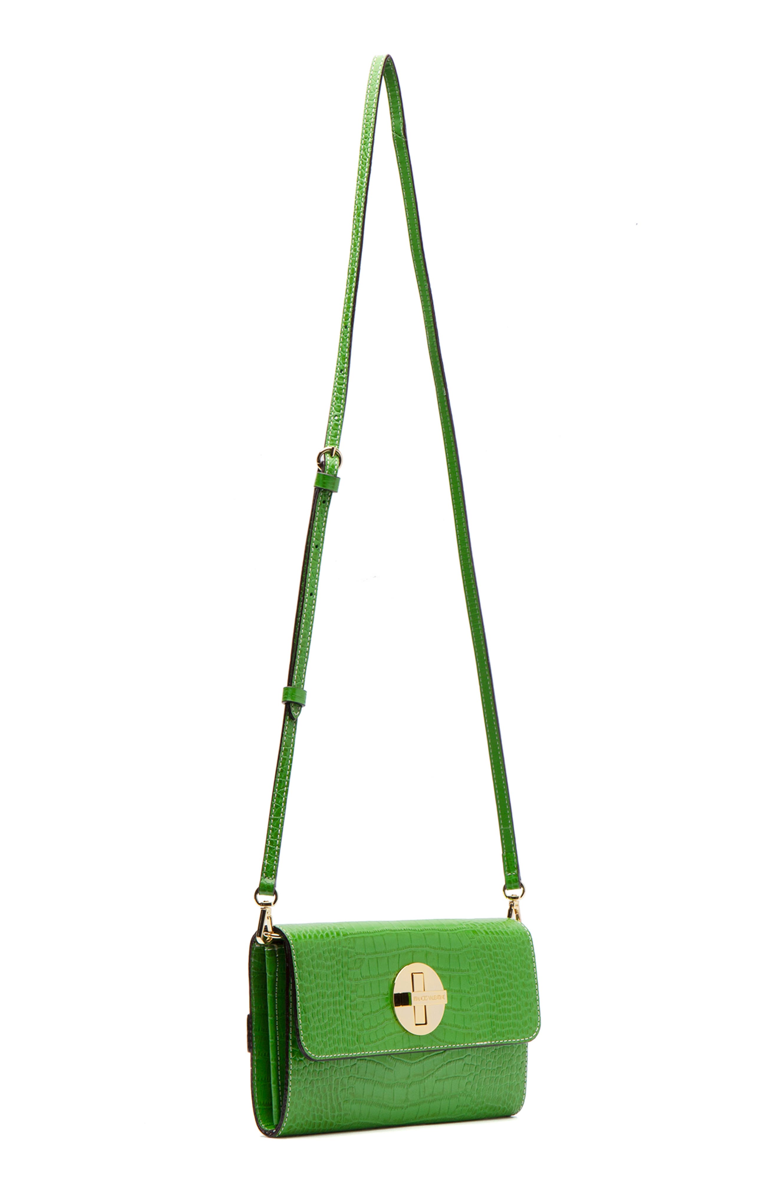 Frances Valentine Kelly Leather Crossbody Bag, Alternate, color, 