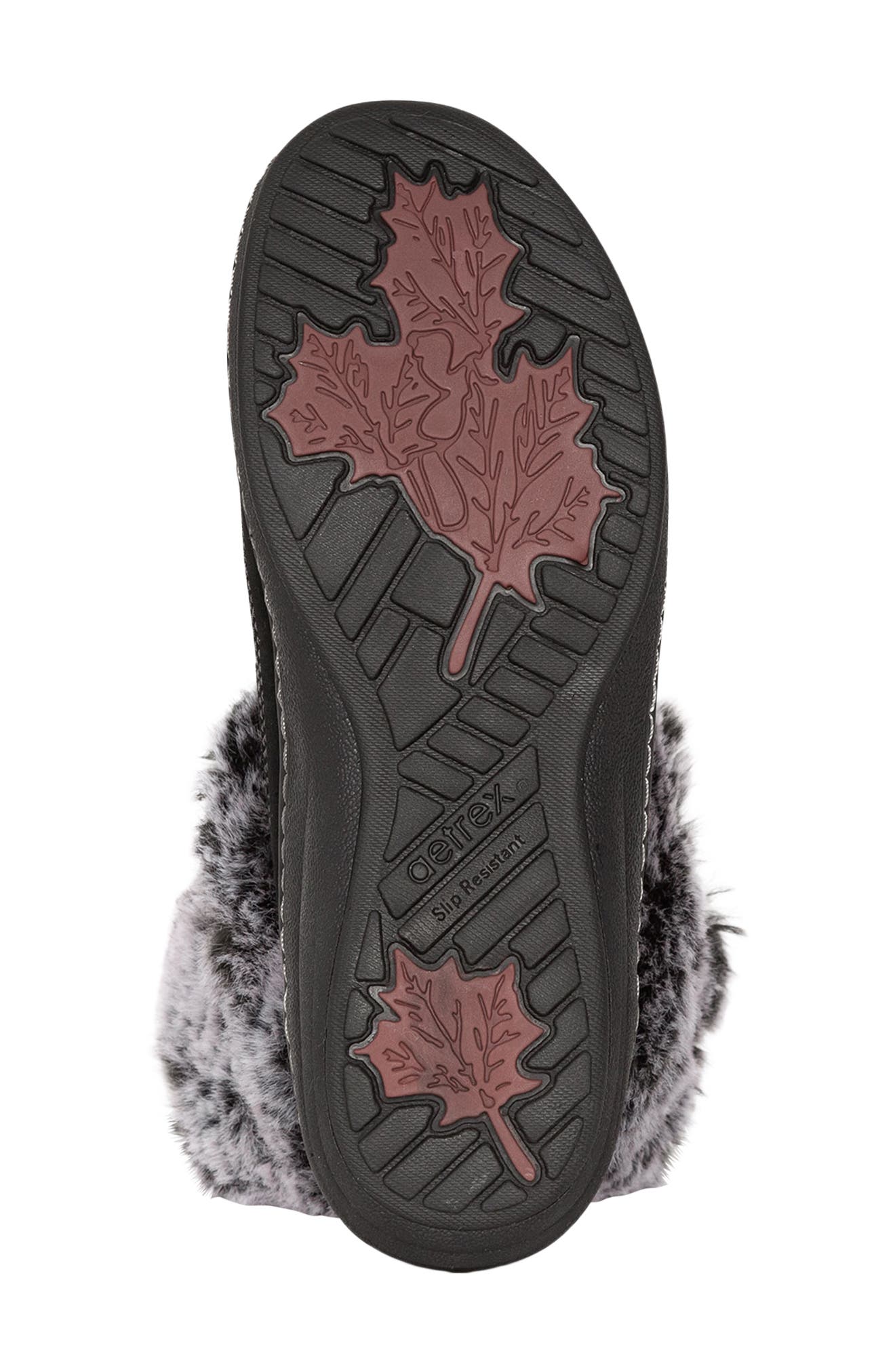 Aetrex Fiona Faux Fur Trim Waterproof Bootie, Alternate, color, 