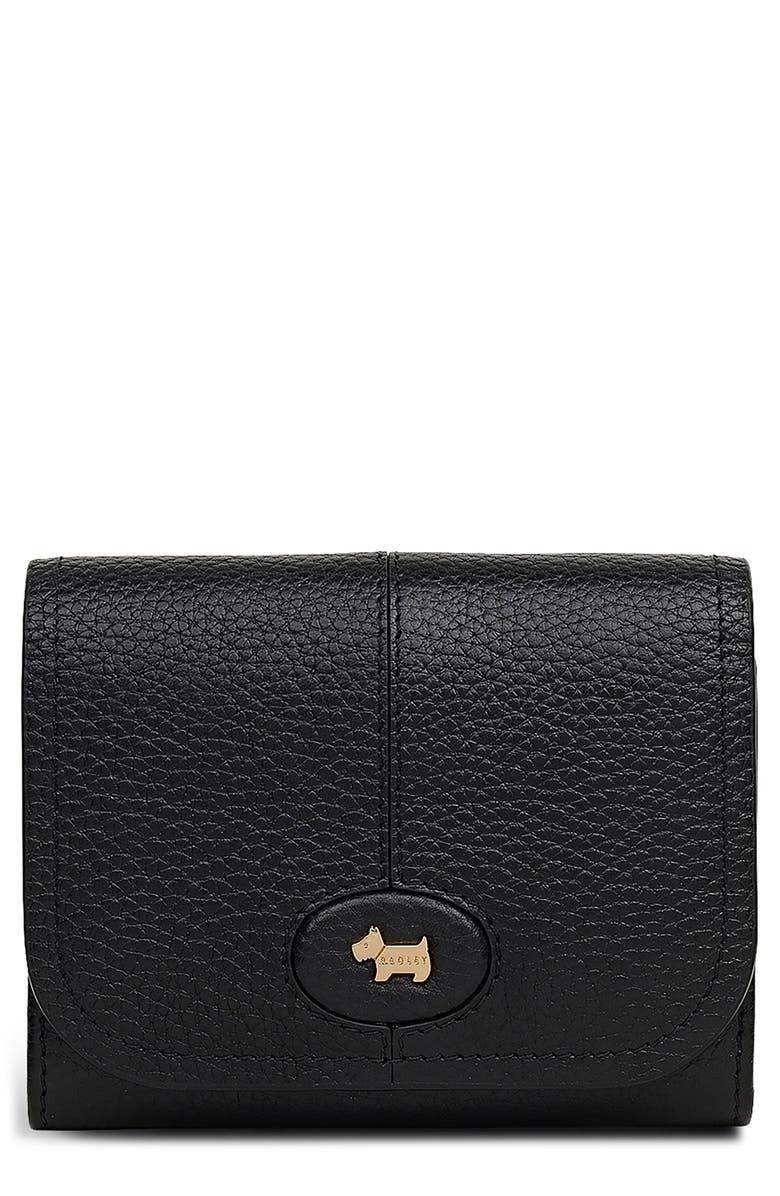 Radley Medium Maldon Mews Leather Wallet, Main, color, Black