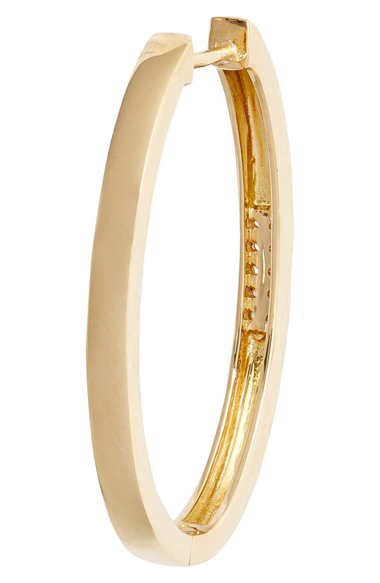 Bony Levy Diamond Oval Hoop Earrings, Alternate, color, 