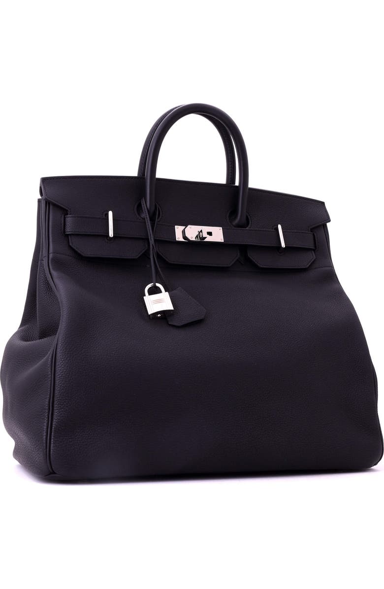 Pre-Owned Hermes HAC Birkin Bag Black Togo with Palladium Hardware 40, Alternate, color, Noir