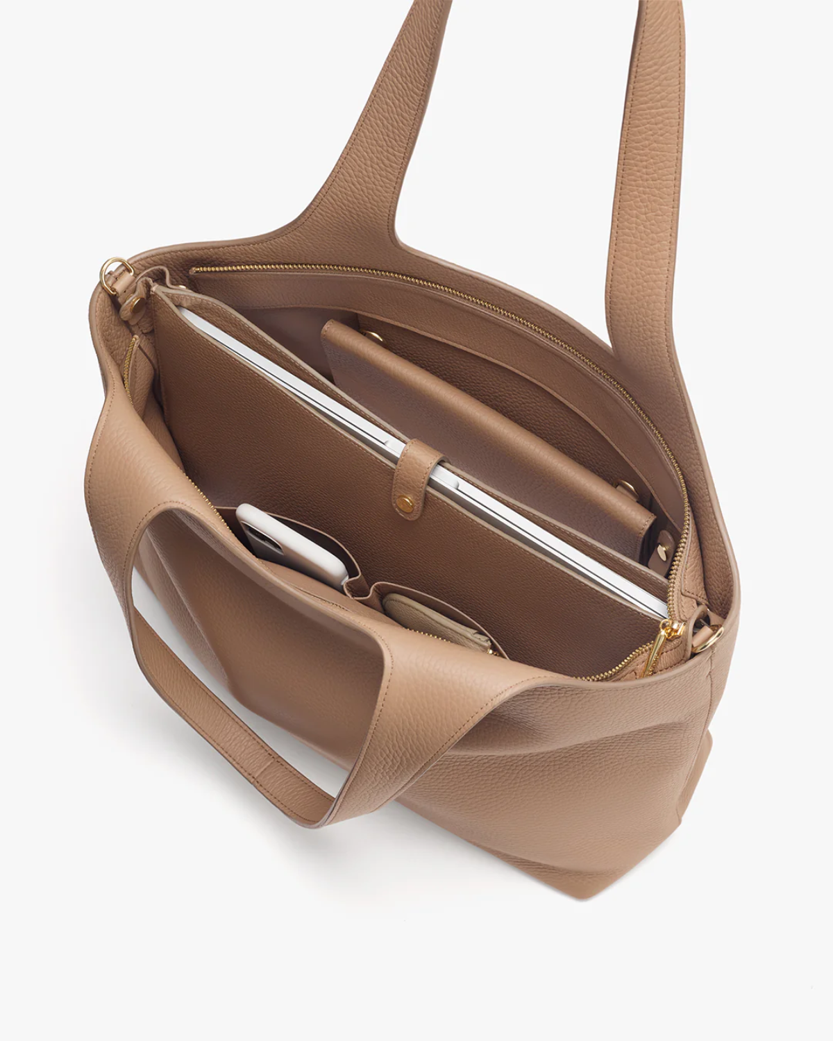 Cuyana System Zipper Tote 16-inch, Alternate, color, Cappuccino