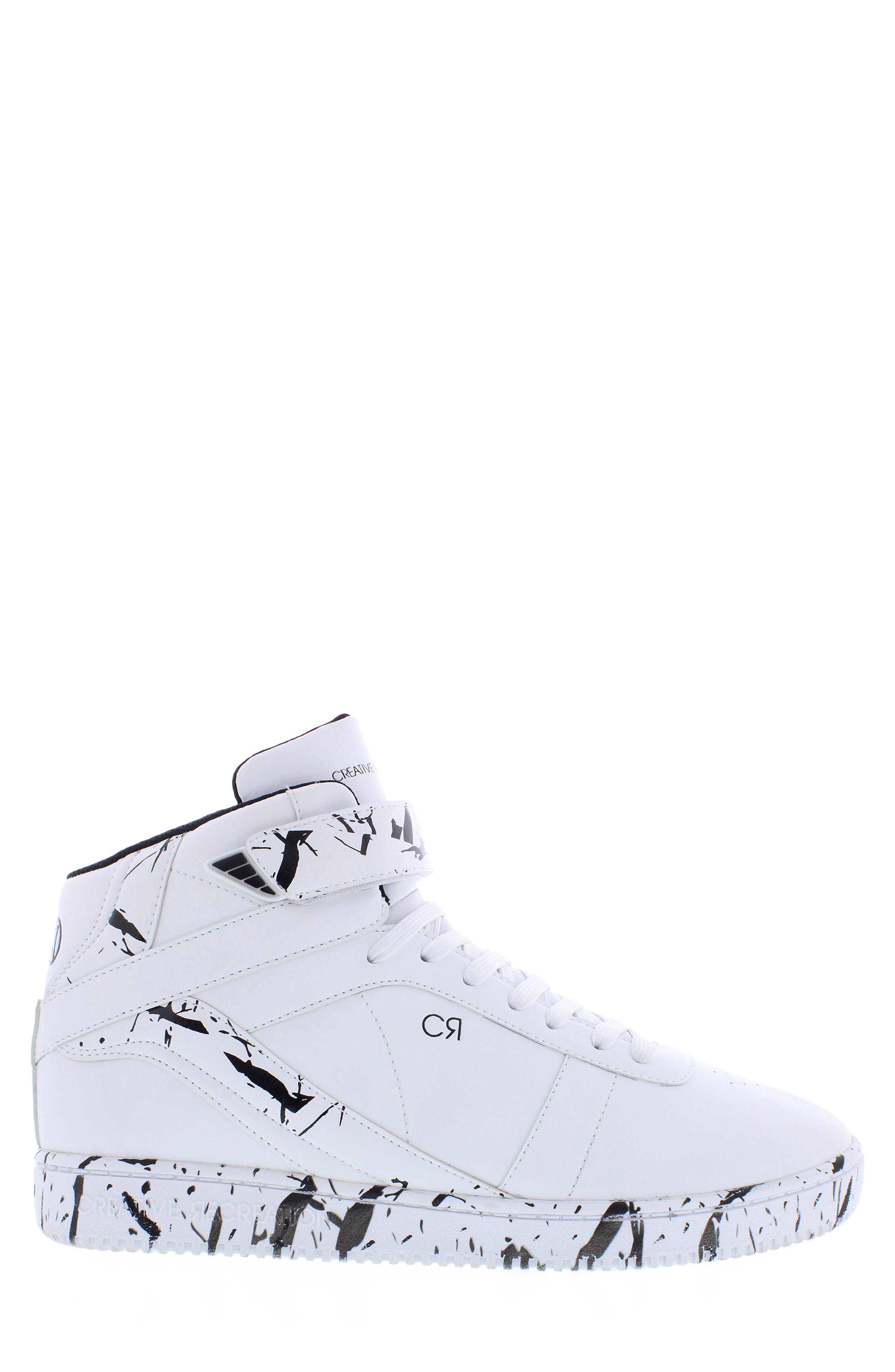 Centro VC High Top Sneaker, Alternate, color, WHITE/BLACK