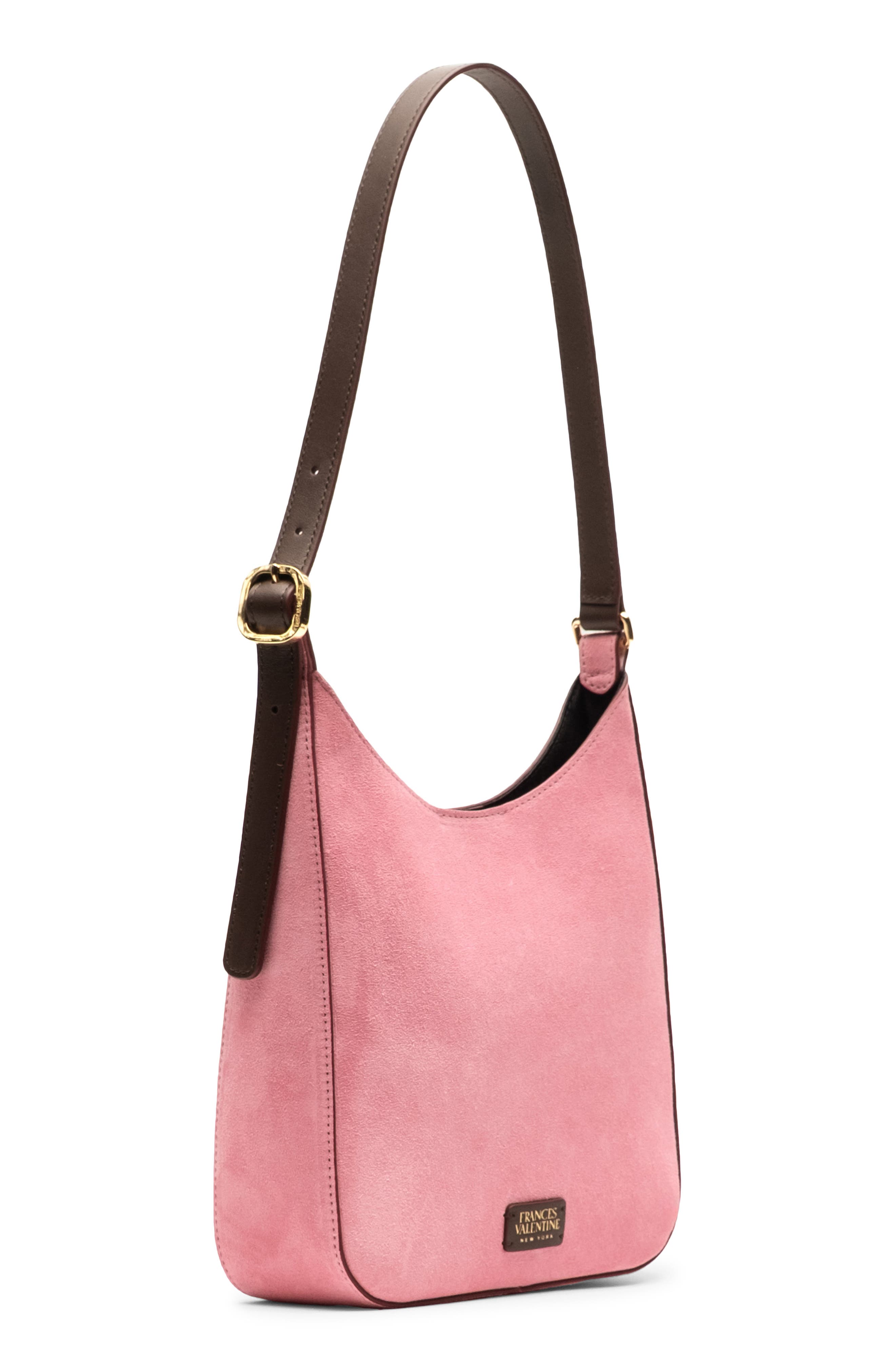 Sadie Suede Shoulder Bag, Alternate, color, PINK