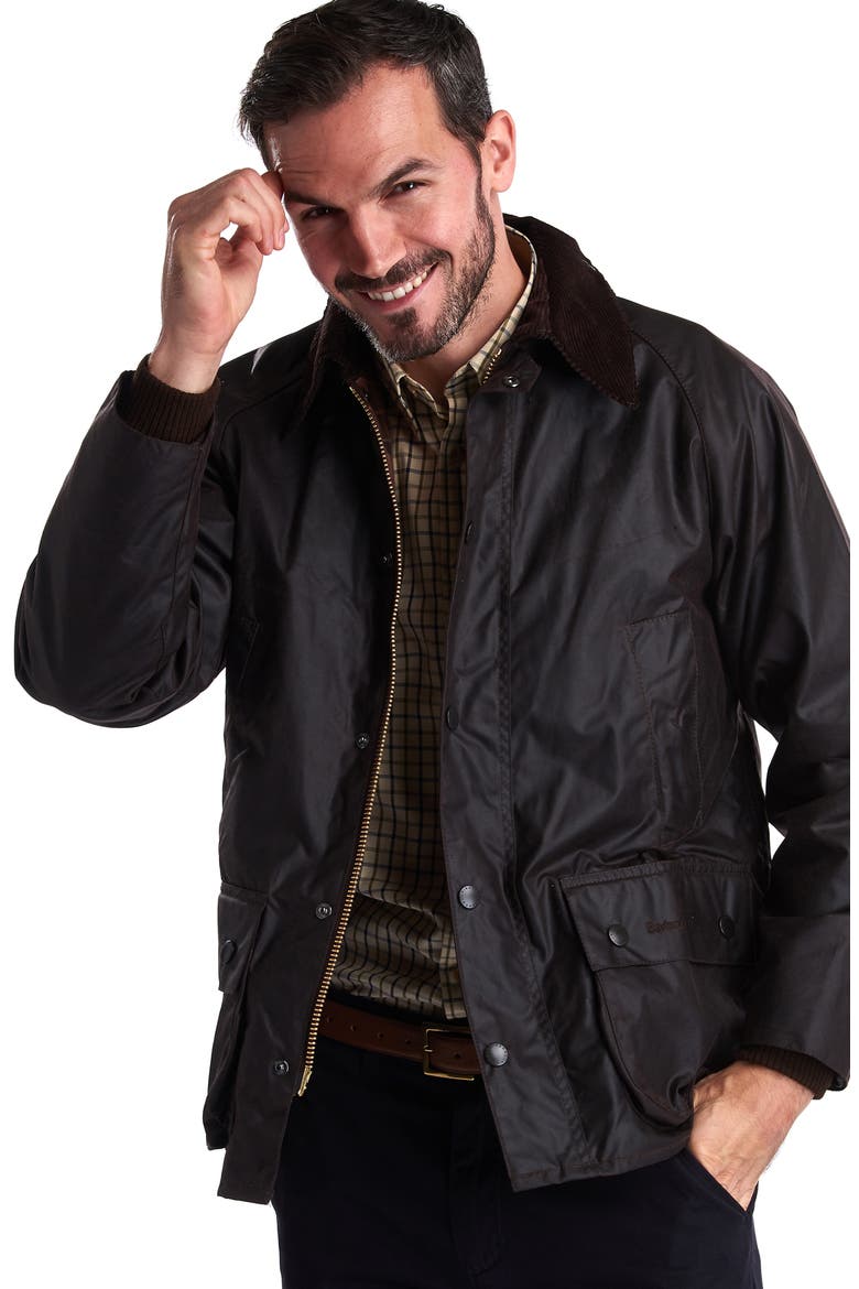 Bedale Water Resistant Waxed Cotton Jacket, Alternate, color, RUSTIC