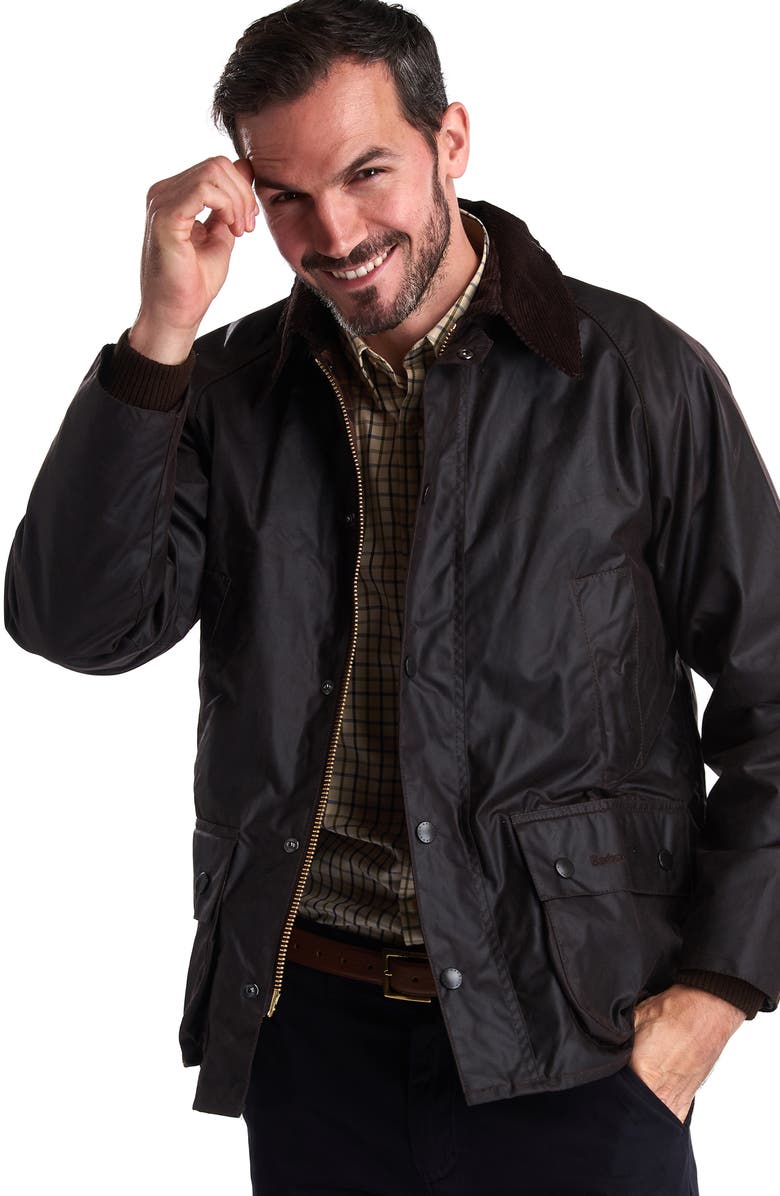 Barbour 'Bedale' Regular Fit Waxed Cotton Jacket, Alternate, color, Rustic