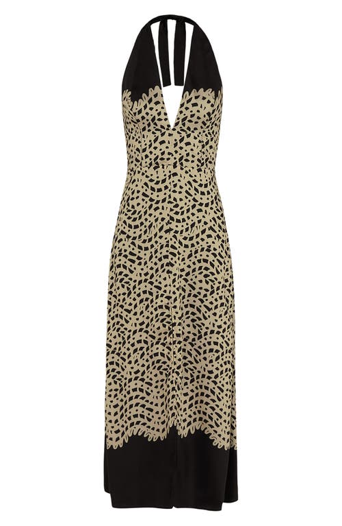 Vix Paula Hermanny Poeme Tyla Halter Neck Cover-up Dress In Multi