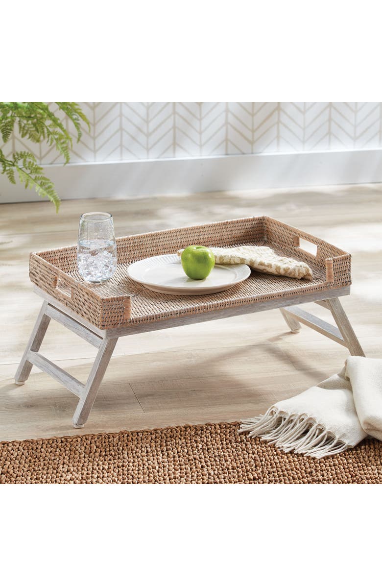 Napa Home & Garden Burma Rattan Lap Tray Table, Alternate, color, Brown