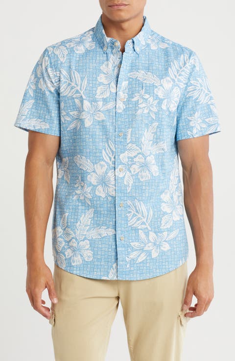 Pua Tapa Classic Fit Short Sleeve Button-Down Shirt