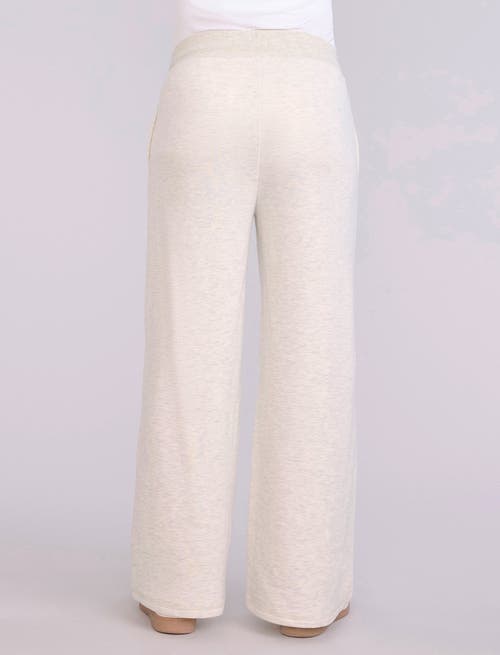 Motherhood Maternity Under The Belly Wide Leg Sweatpants In Neutral