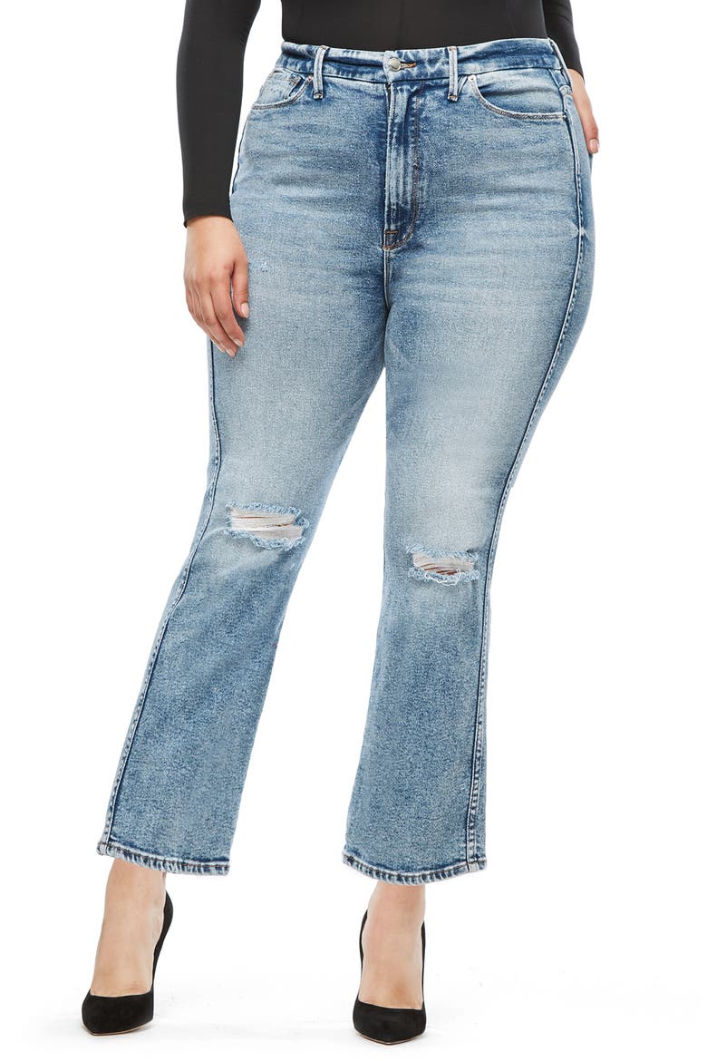 Good Curve High Waist Ankle Straight Leg Jeans, Alternate, color, BLUE 189