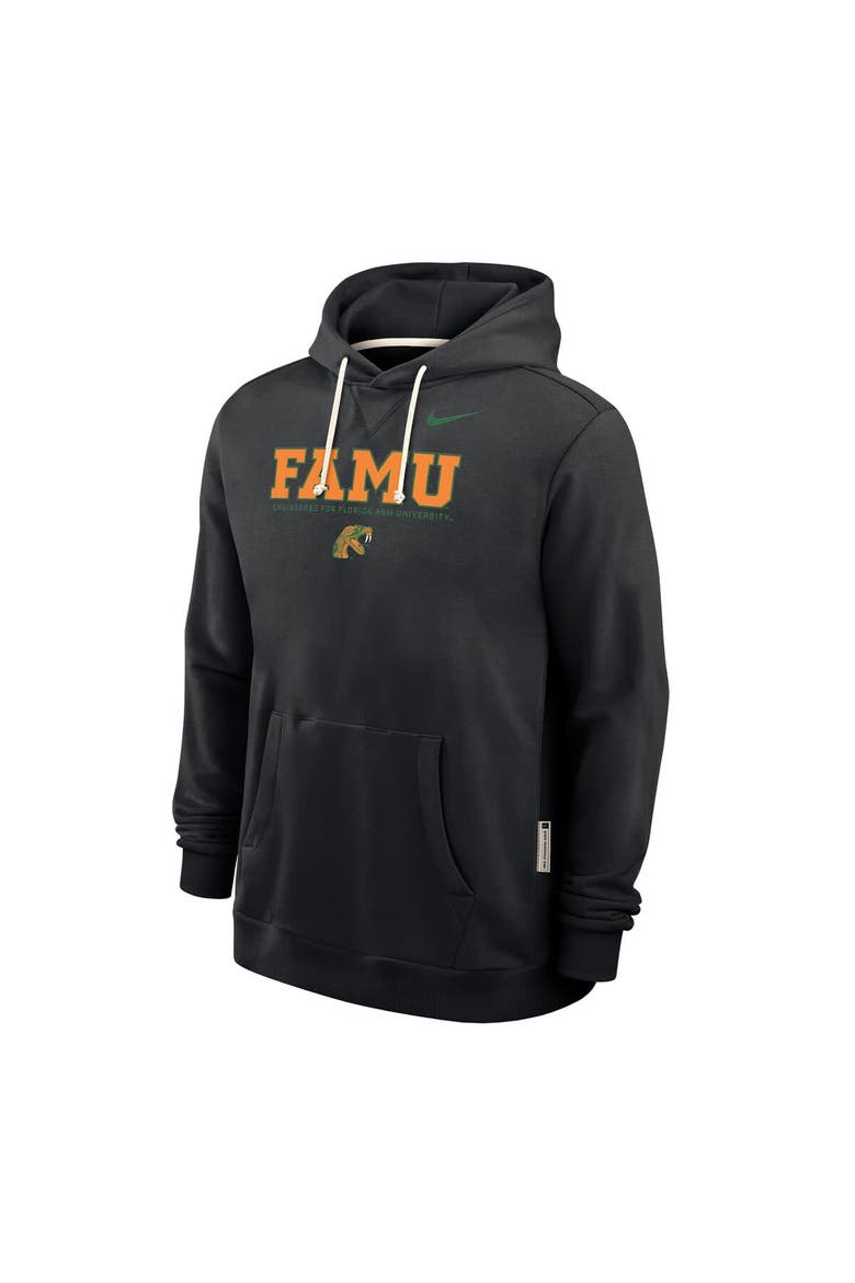 Men's Nike Black Florida A&M Rattlers 2025 Sideline Standard Issue Dri-FIT Hoodie, Alternate, color, Black