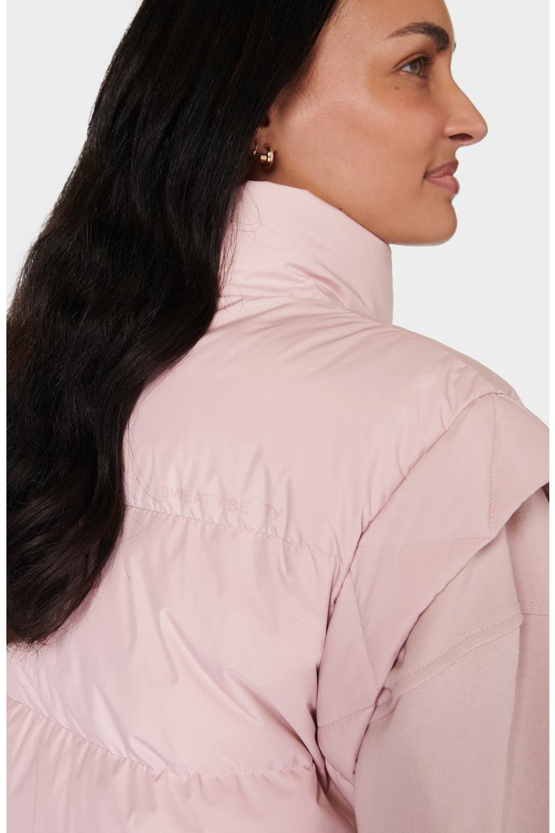 Nimbus Water Resistant Puffer Vest, Alternate, color, PIROUETTE PINK