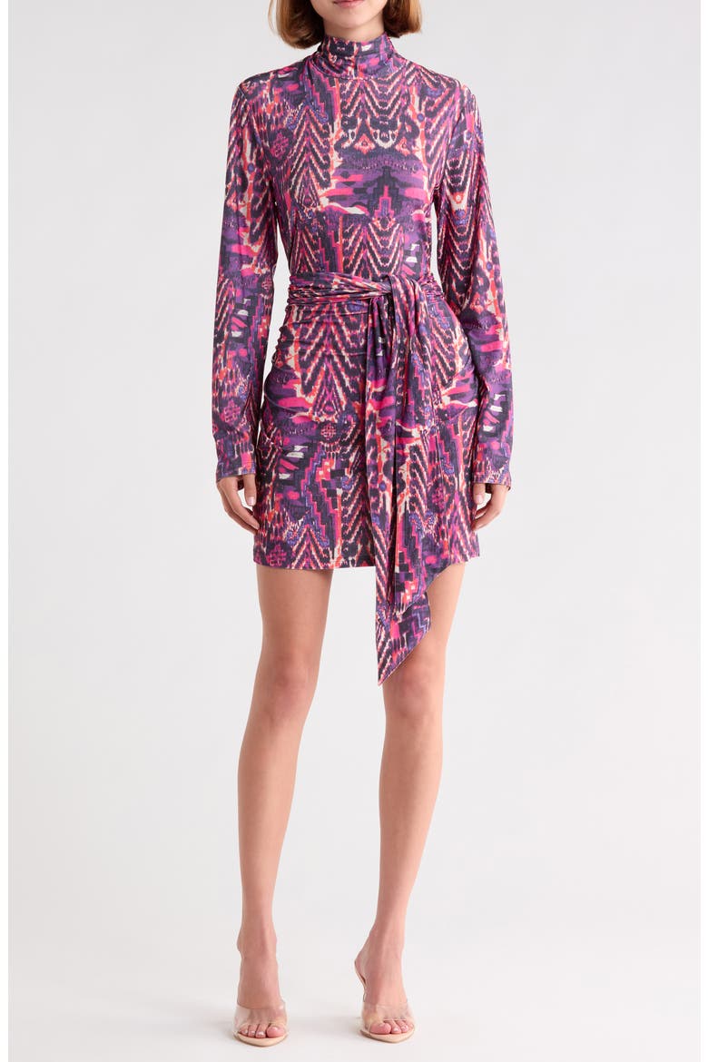 Dara Abstract Long Sleeve Jersey Dress, Main, color, ABSTRACT PRINT