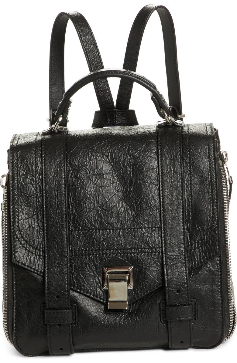 Proenza Schouler PS1 Leather Convertible Backpack, Main, color,