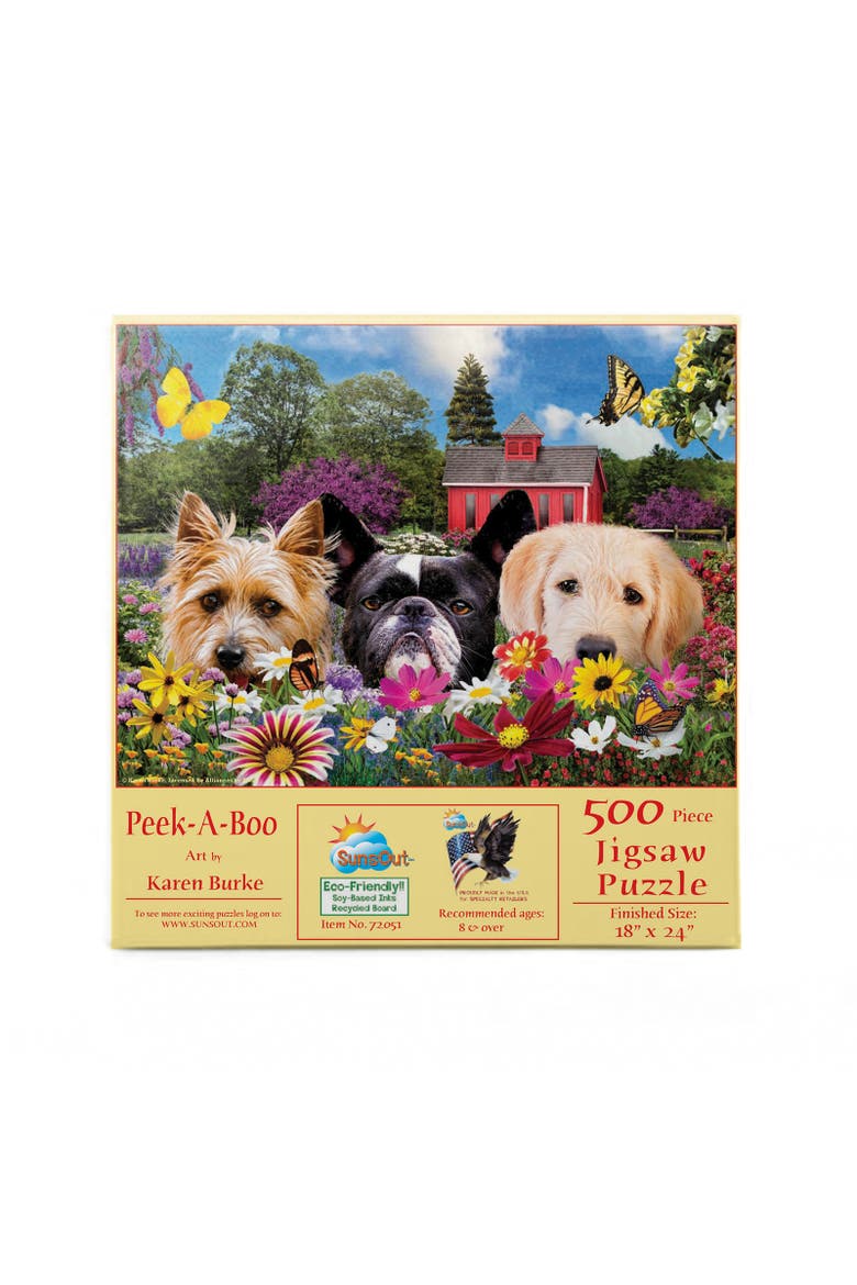 Peek-a-Boo 500 piece Jigsaw Puzzle for Adults, Alternate, color, Multicolor