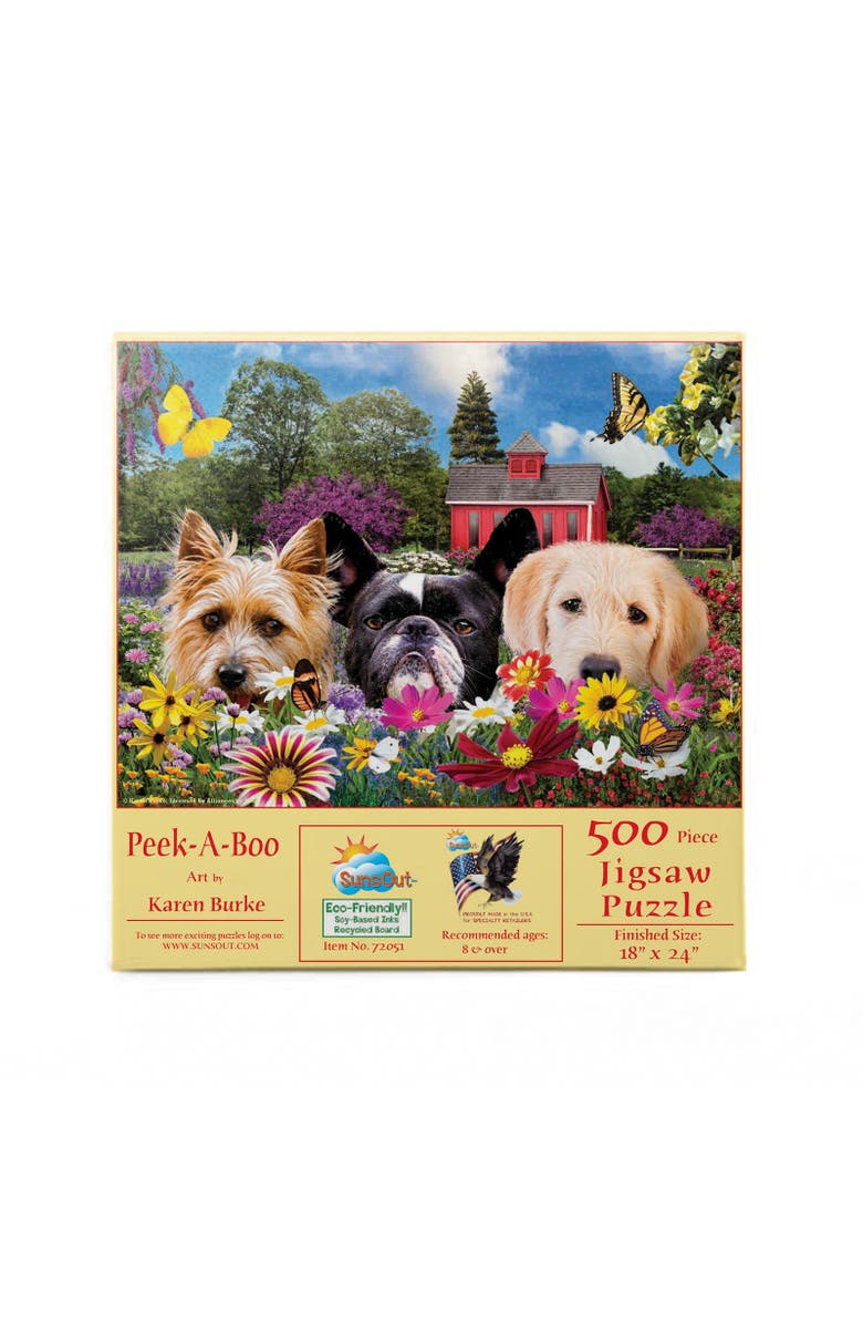 Sunsout Peek-a-Boo 500 piece Jigsaw Puzzle for Adults, Alternate, color, Multicolor