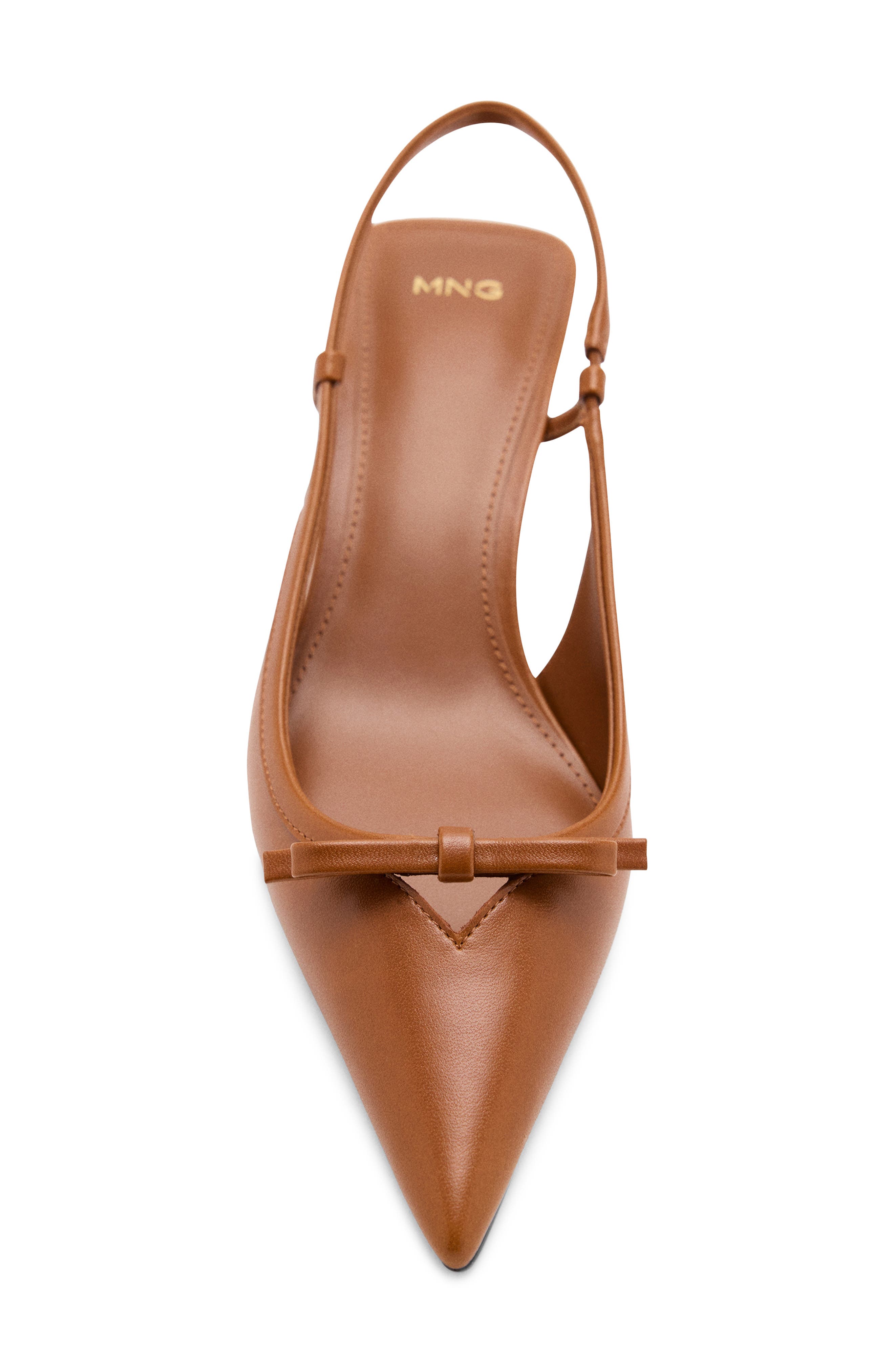 MANGO Faux Leather Pointed Toe Slingback Pump (Women) | Nordstrom