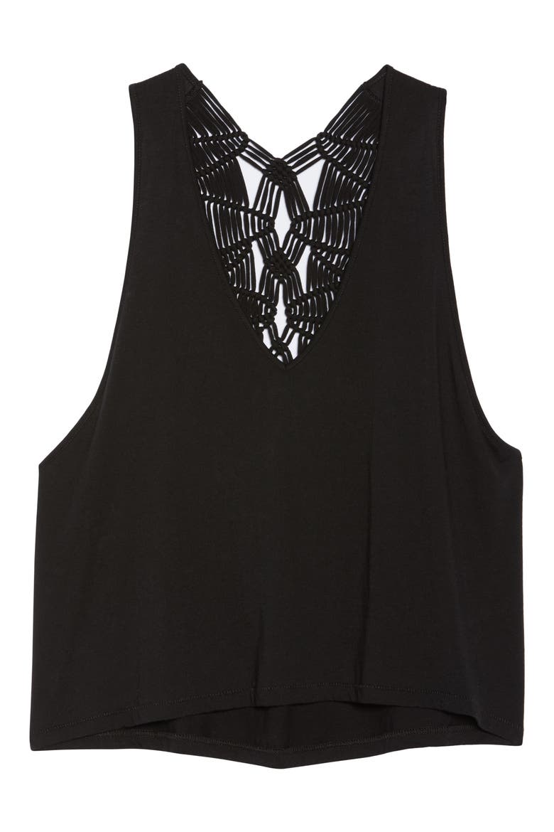 Free People Movement Wilder Tank, Alternate, color, BLACK