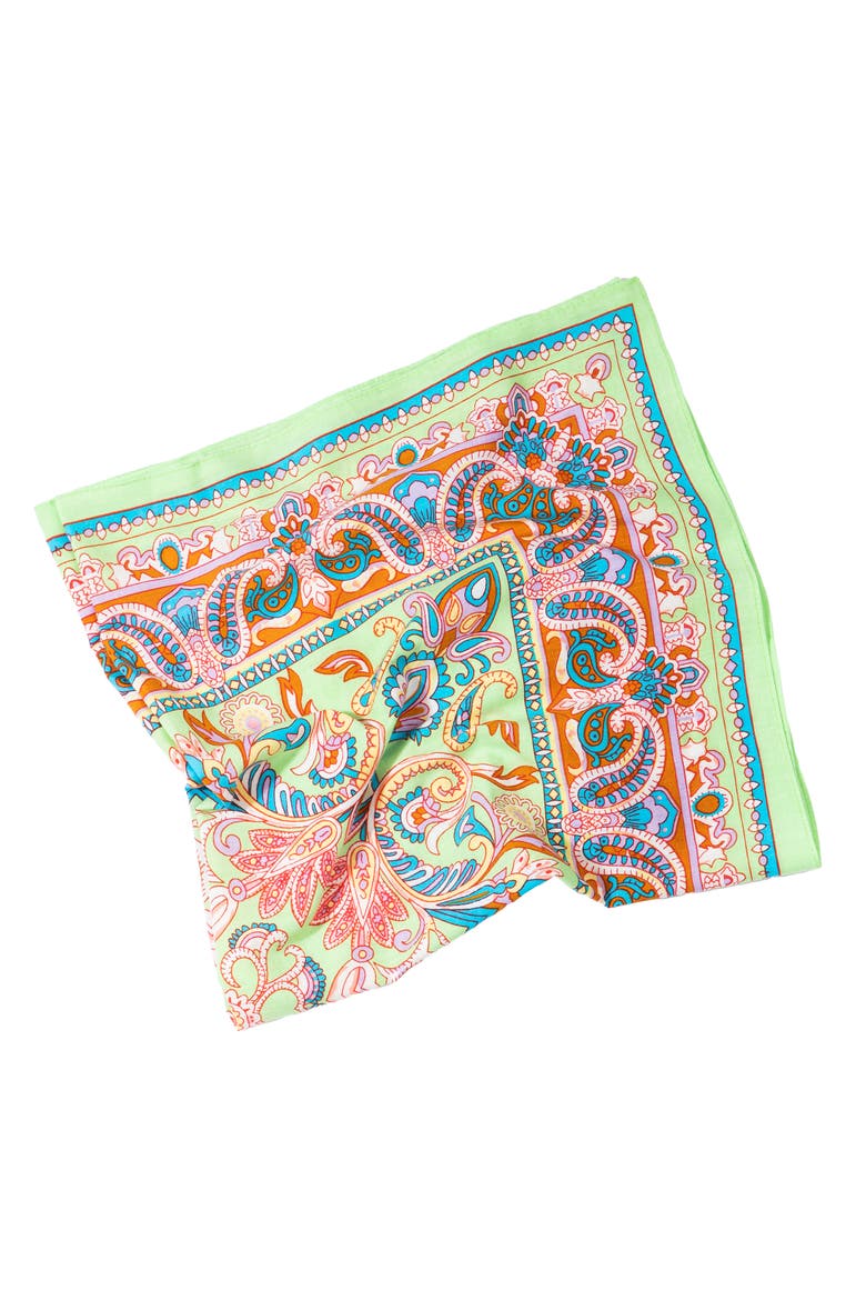 Oversized Paisley Scarf, Alternate, color, PASTEL GREEN
