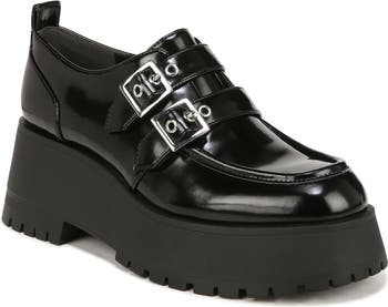 フラットシューズ ^fri fla^ ljh7096 cap toe strap platform loafer 2colors 501 Amazon.com | MIRAAZZURRA Women Platform Pumps Chunky Heels