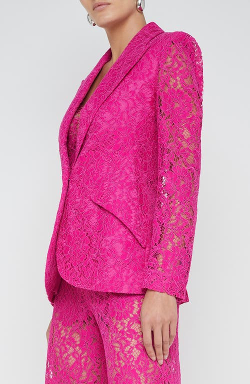 L'agence Chamberlain Lace Blazer In Pink
