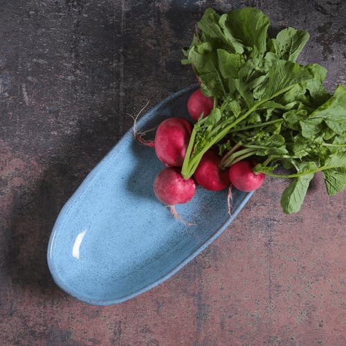Porto Brasil Deep Oval Platter Set Of 4 In Blue