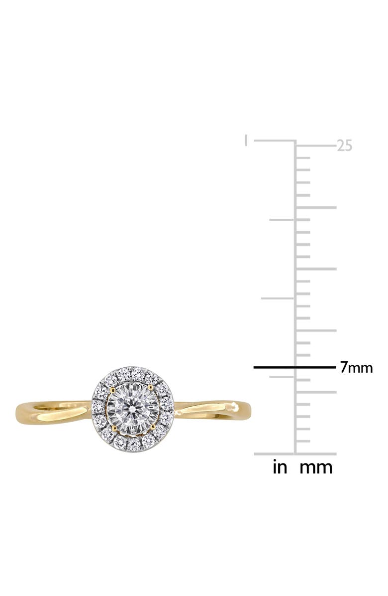 Julianna B. 1/6 ctw Lab-Grown Diamond Engagement Ring 18k, Alternate, color,