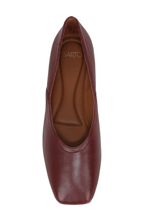 Sarto By Franco Sarto Adalina Ballet Flat In Burgundy