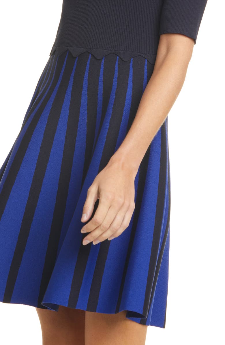 Ted Baker London Salyee Short Sleeve Knit Skater Dress, Alternate, color, 