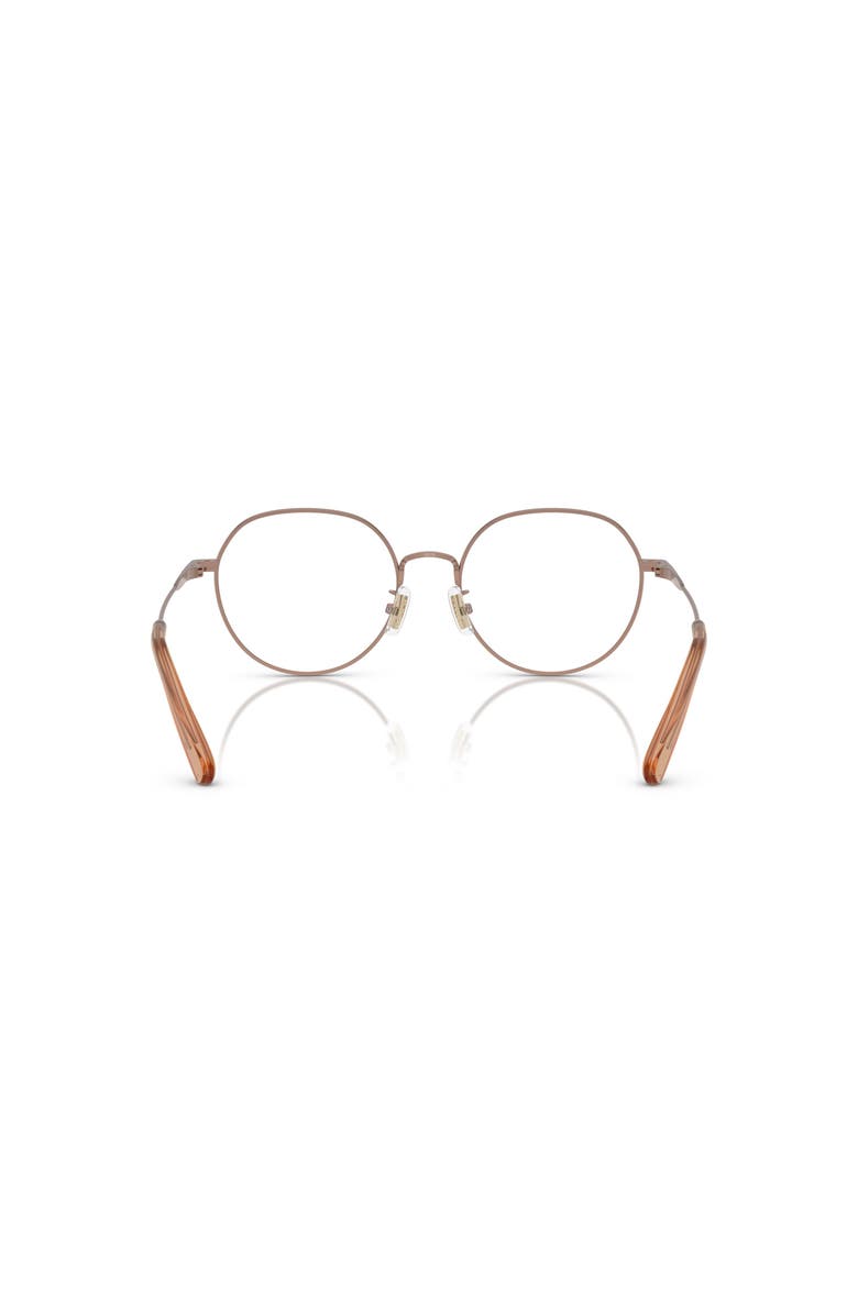 COACH 53mm Irregular optical glasses, Alternate, color, Brown