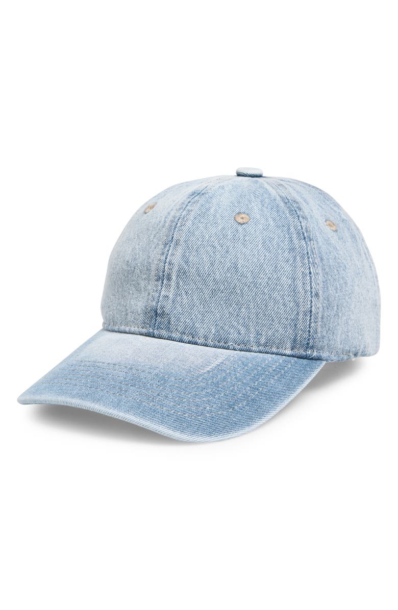 Melrose and Market Denim Dad Cap, Main, color, Light Denim