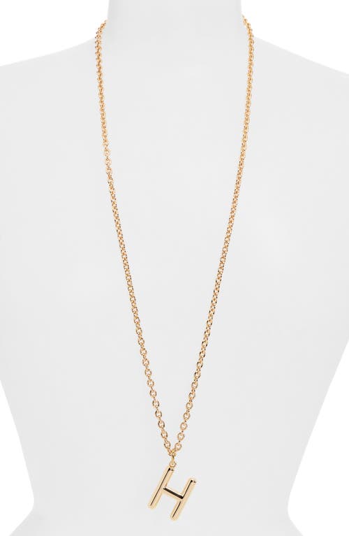 Roxanne Assoulin The Big Puffy Initial Pendant Necklace In Brown
