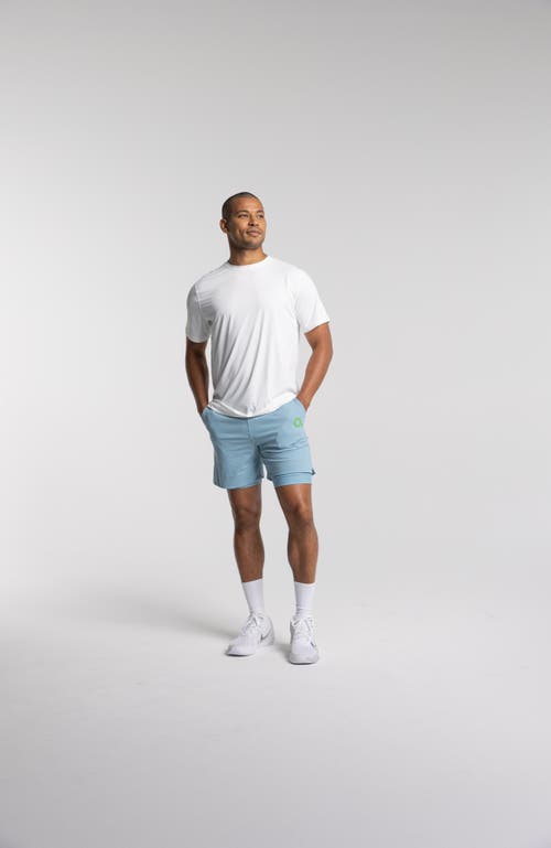 Avi Performance Pickleball Short Sleeve In White Lotus