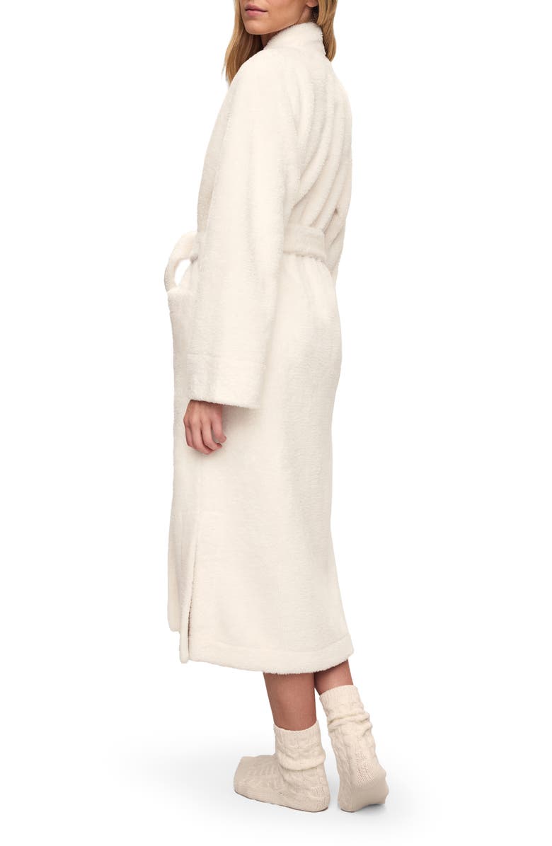 Eberjey Plush Long Robe, Alternate, color, Ivory