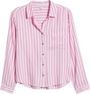 beachlunchlounge Candace Stripe Button-Up Shirt