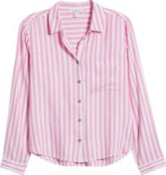 beachlunchlounge Candace Stripe Button-Up Shirt
