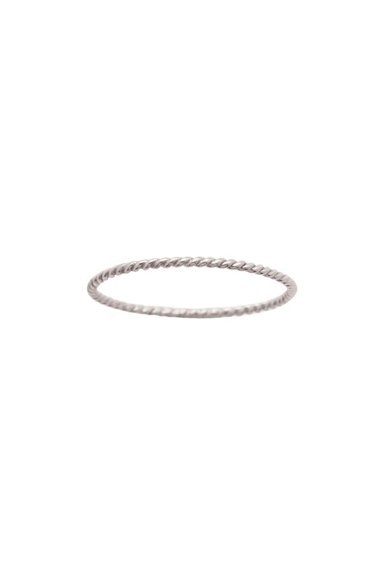 Twisted Stacking Ring, Main, color, SILVER
