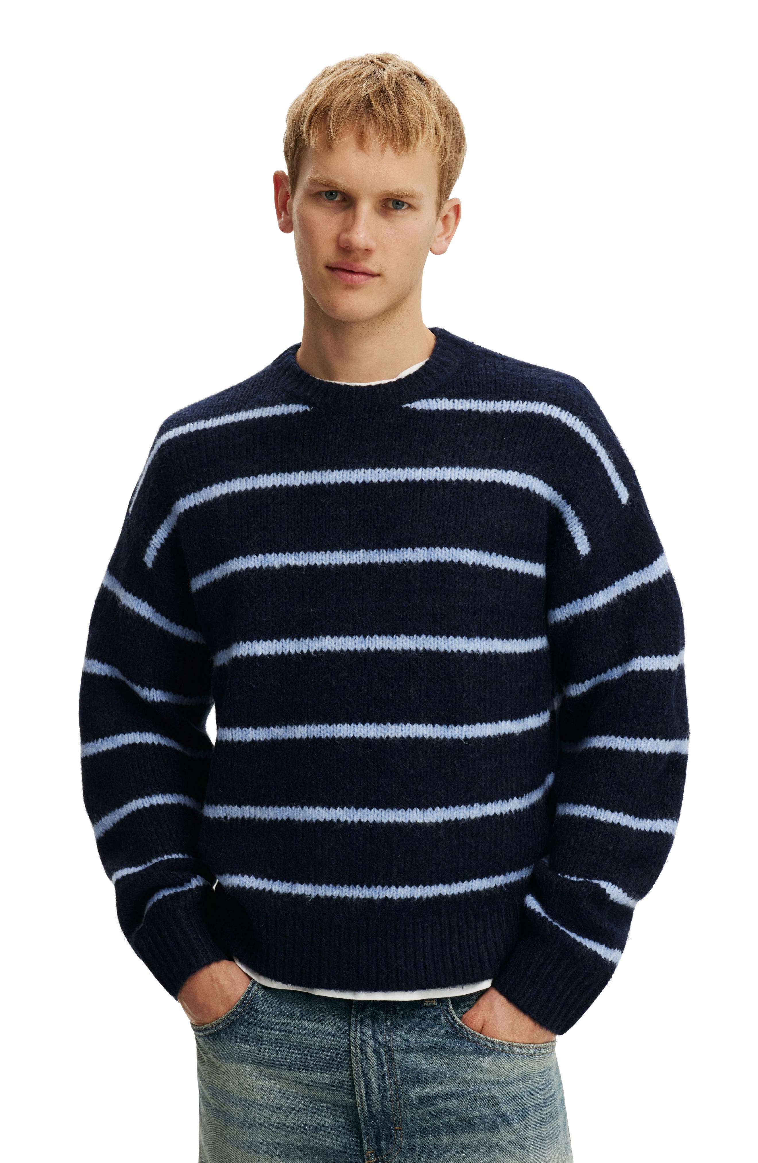selected Navy Stripe