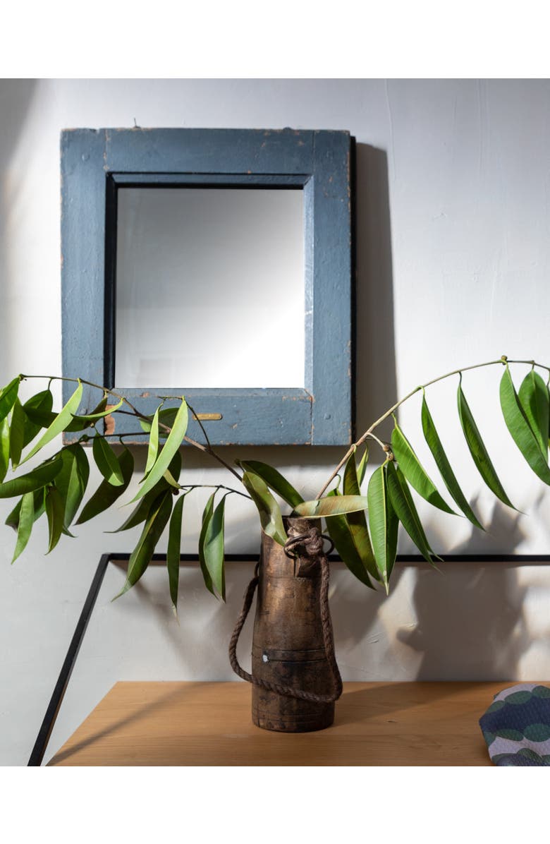 PUEBCO Vintage Window Mirror, Alternate, color, Industrial Blue