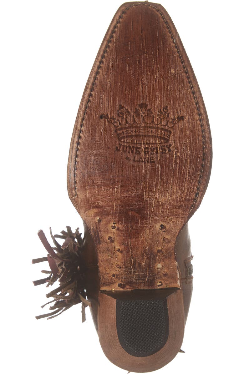 Lane Boots x Junk Gypsy Fringe Western Bootie, Alternate, color,