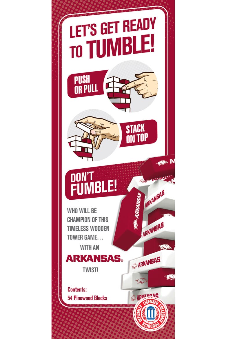 Arkansas Razorbacks Tumble Tower, Alternate, color, Multicolor