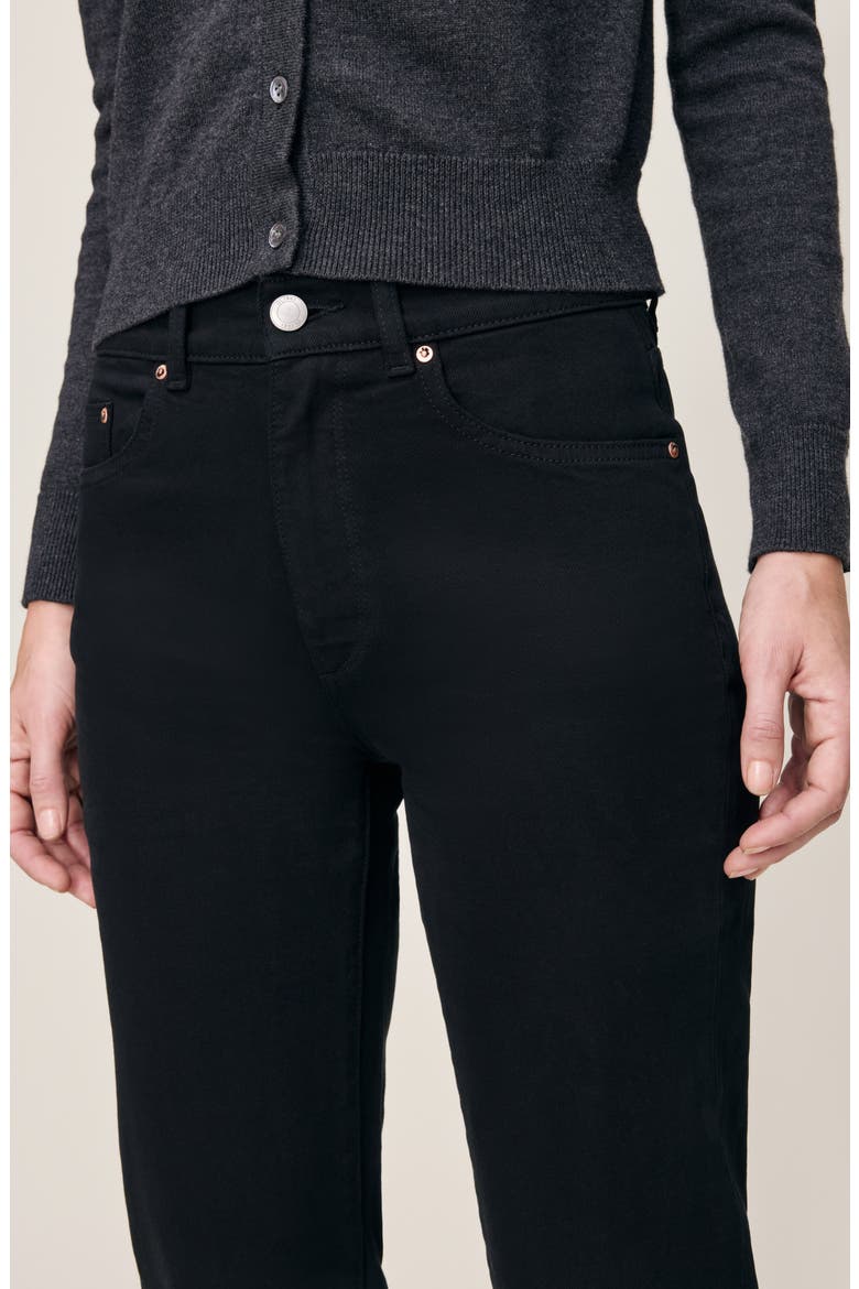 Patti Straight High Rise Jeans, Alternate, color, BLACK