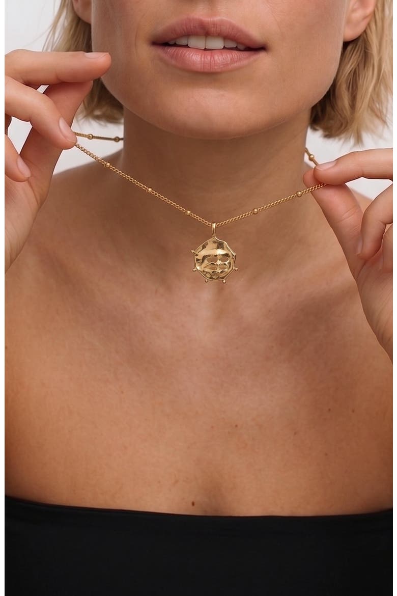 Bisou Necklace In Gold, Alternate, color, Gold