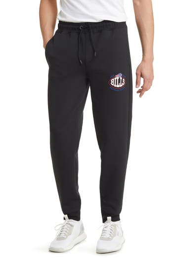 Shop Hugo Boss Boss X Nfl Cotton Blend Joggers In Buffalo Bills Black