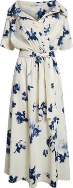 Altuzarra Lydia Floral Stretch Cotton Shirtdress